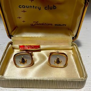 Mother of Pearl Masonic Cuff Links